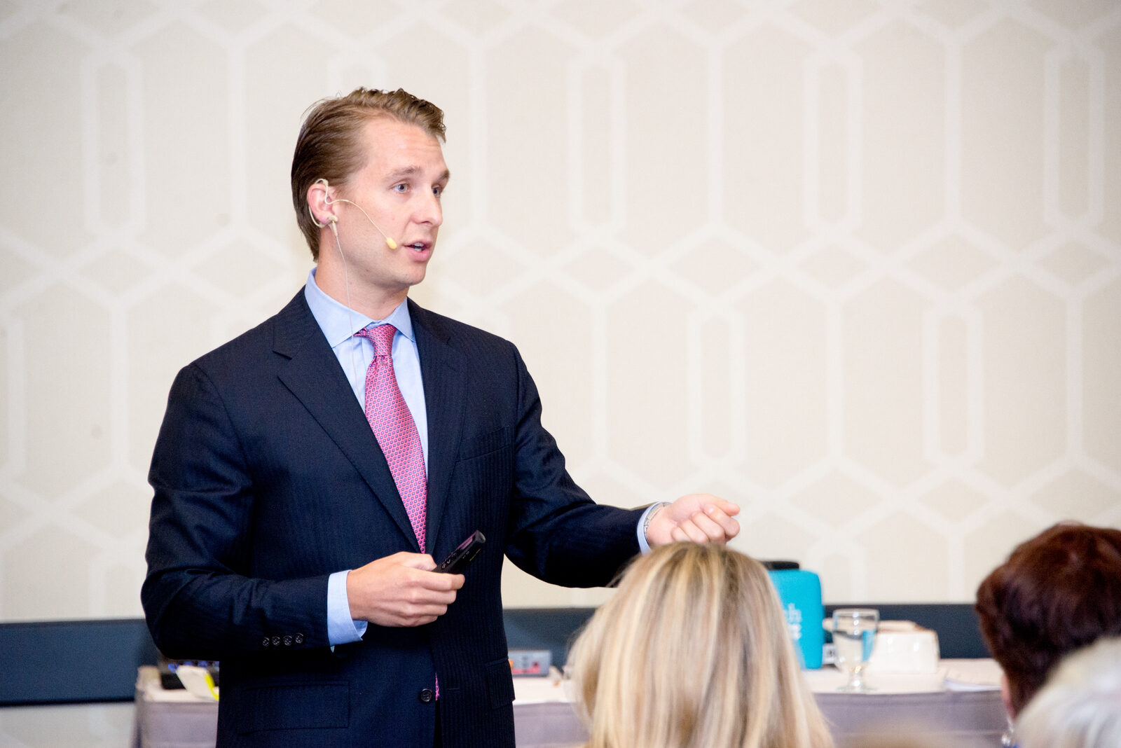 Dr. Aaron Dahlgren presenting at a Time To Teach training session